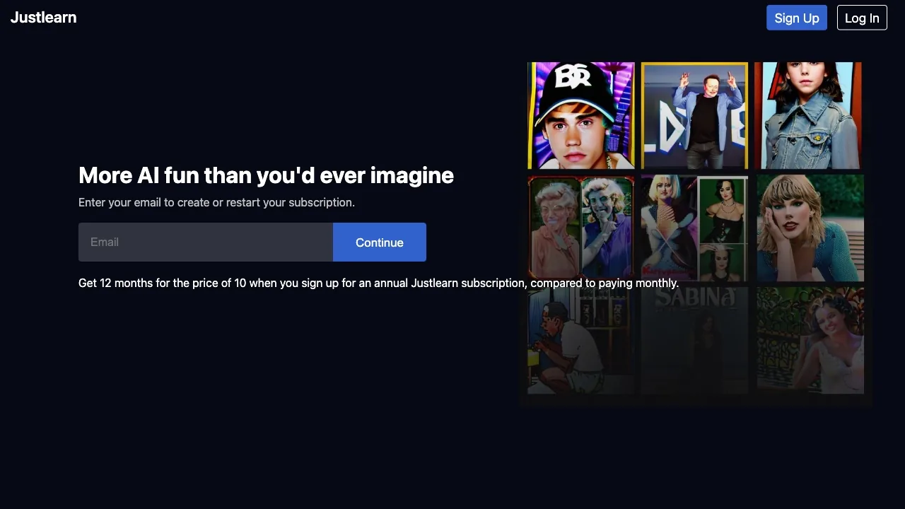 Justlearn screenshot