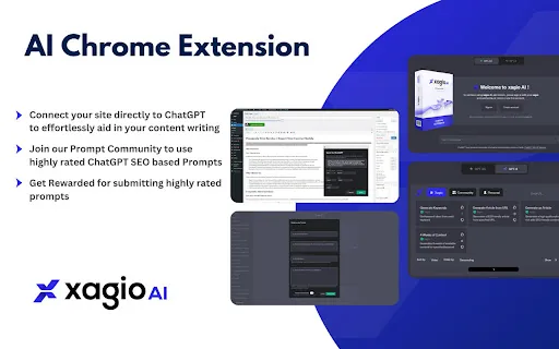 Xagio AI Chrome Extension screenshot