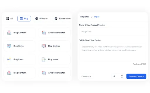 GoZen Content.AI screenshot