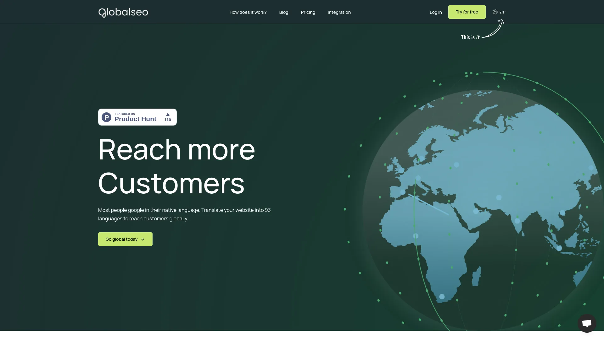GlobalSeo AI screenshot