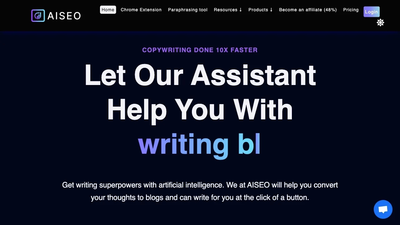 AISEO - AI Writing Assistant, Copy Generation and Rewriting Tool screenshot