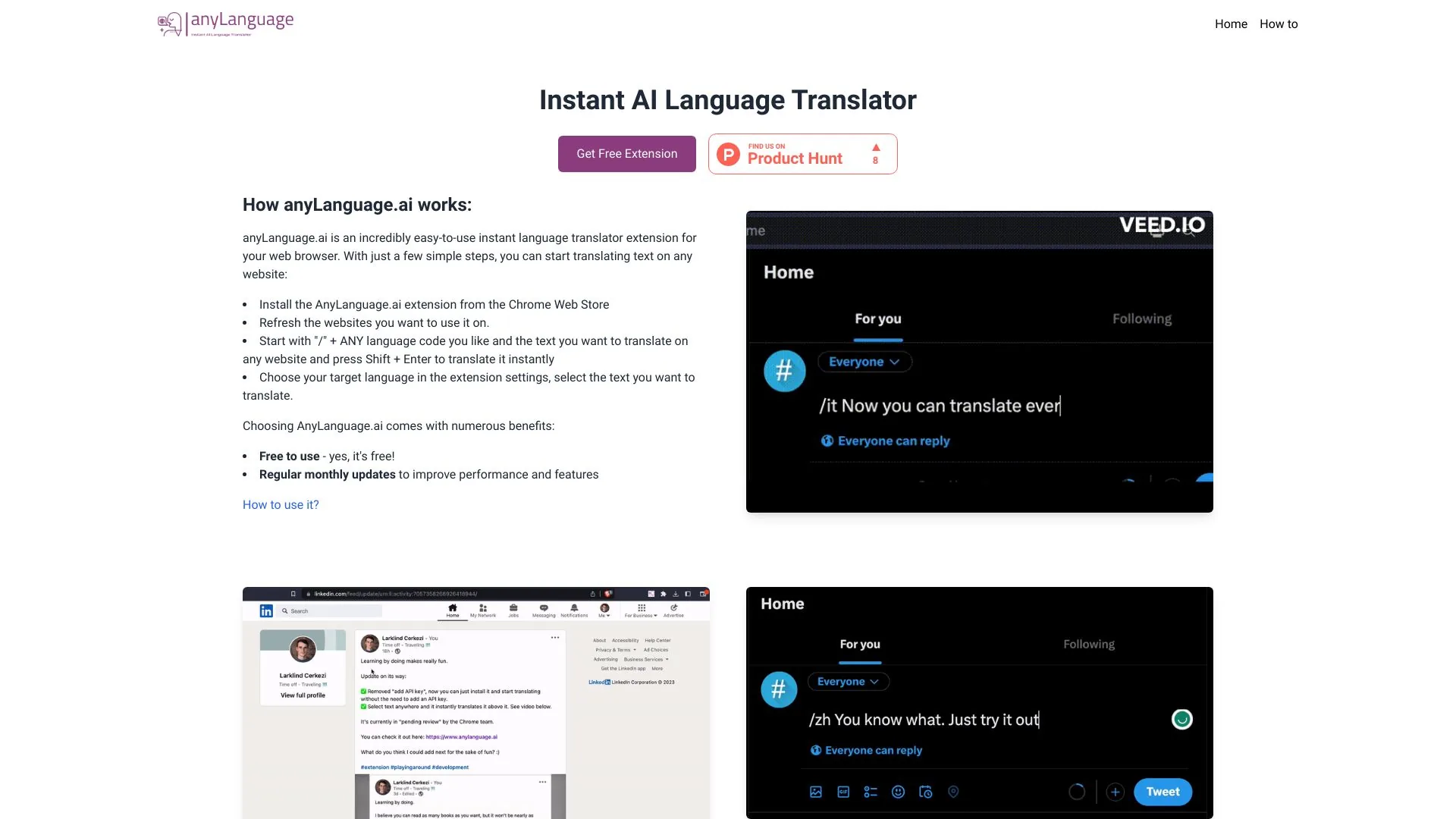 AnyLanguage.ai screenshot