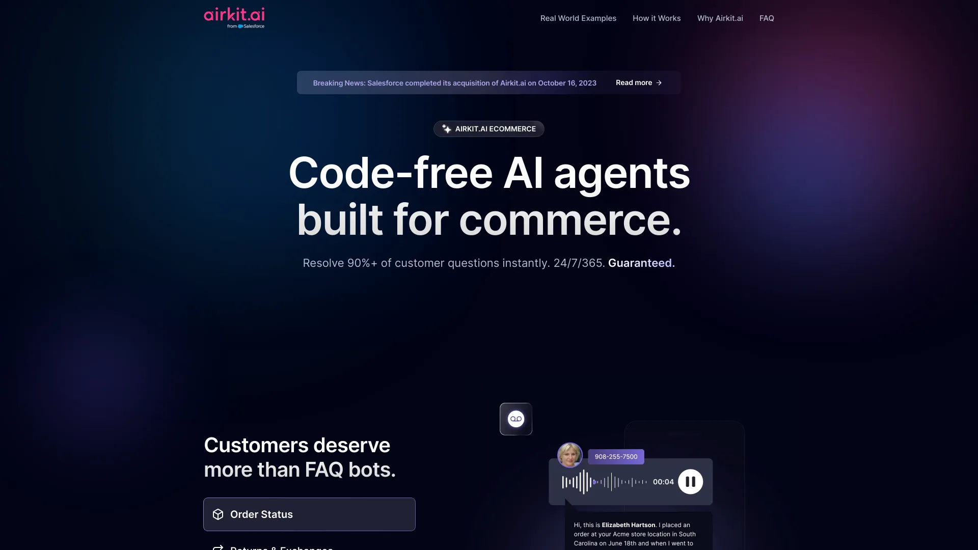 Airkit.ai eCommerce screenshot