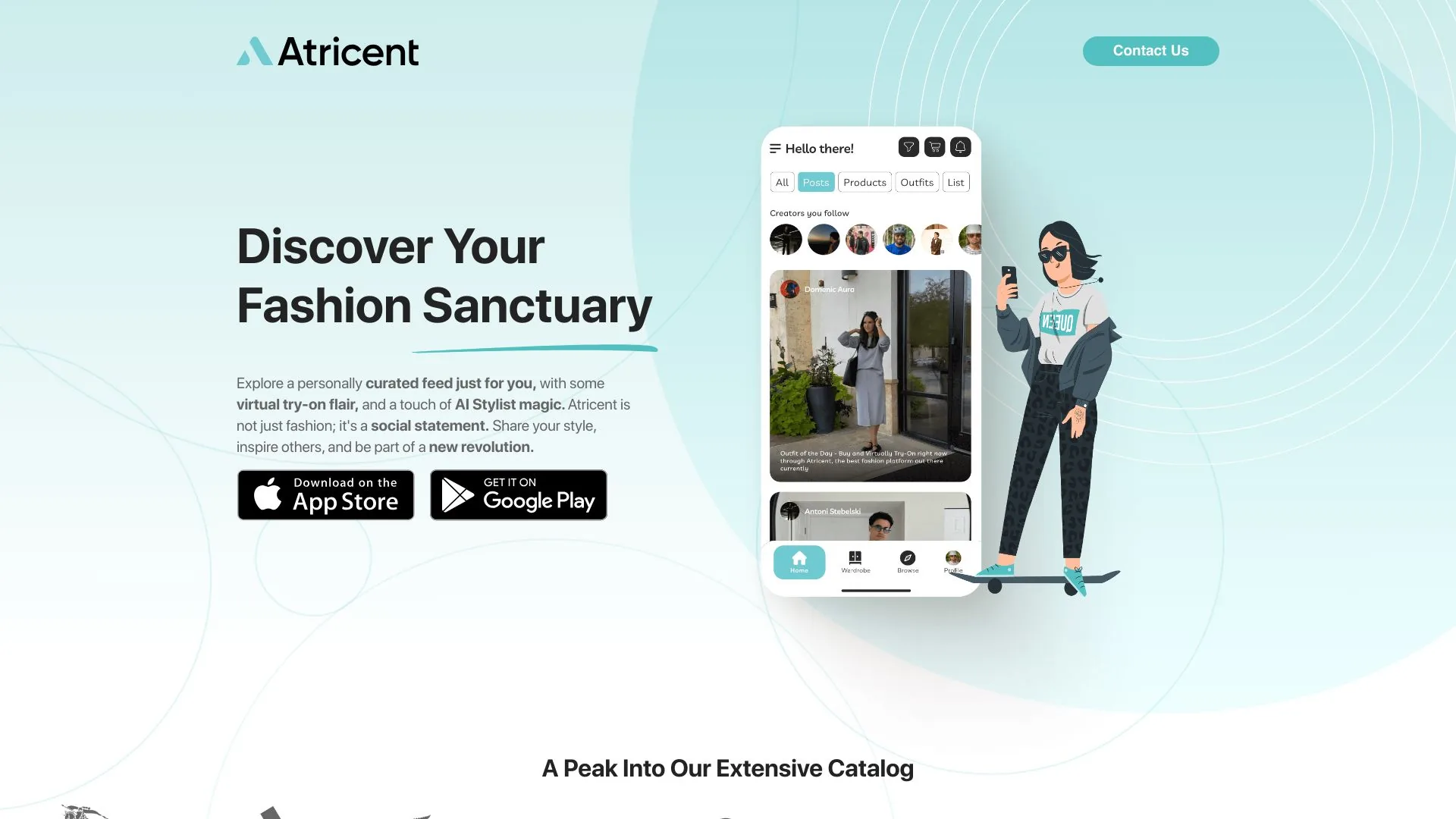 Atricent screenshot