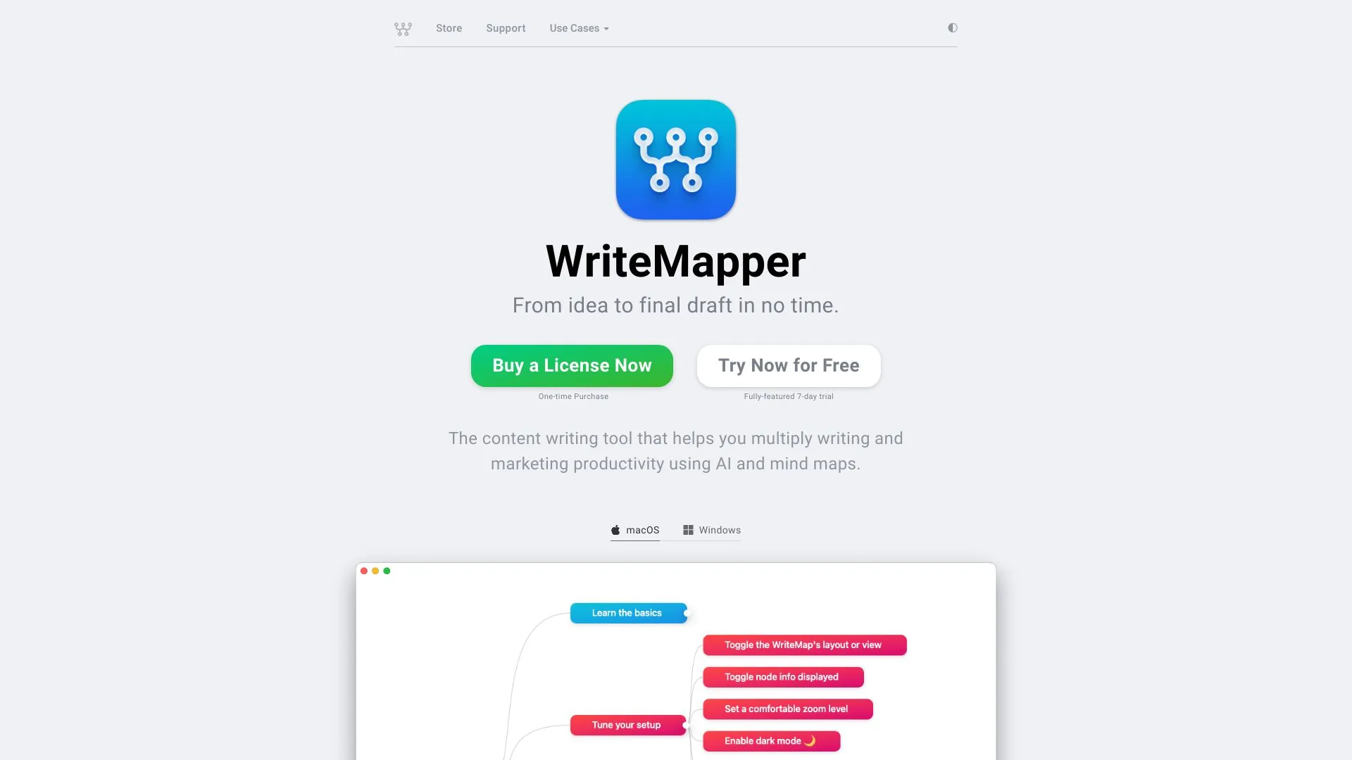 WriteMapper screenshot