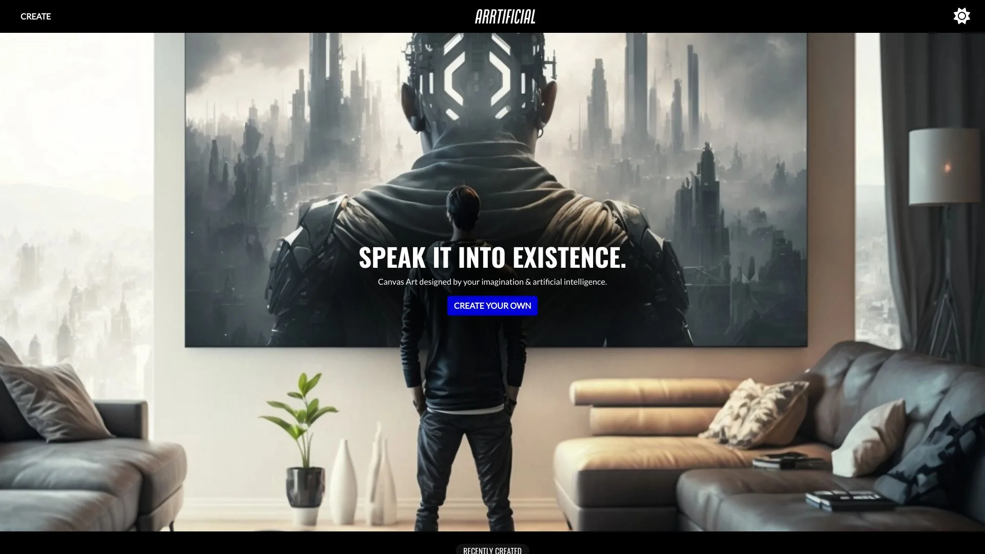 Arrtificial screenshot