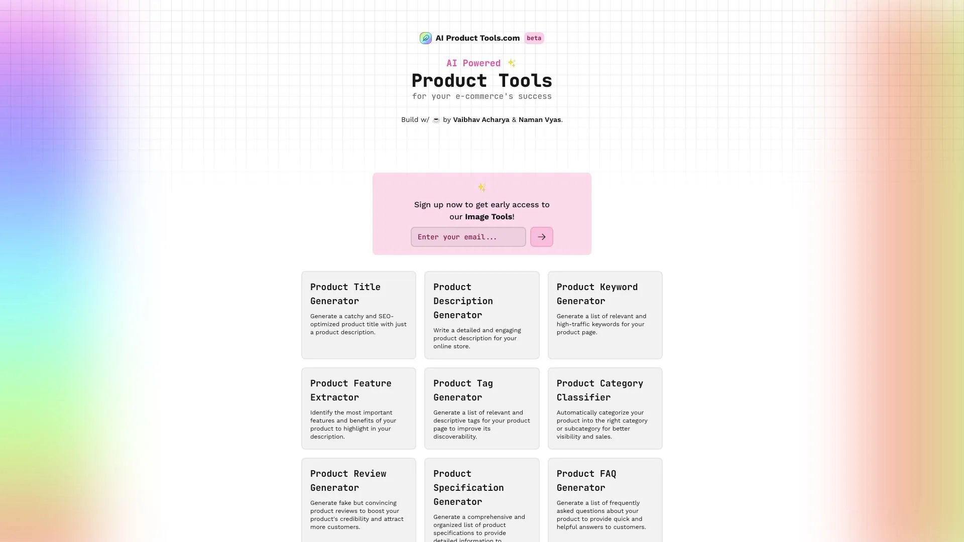 AIProductTools.com screenshot