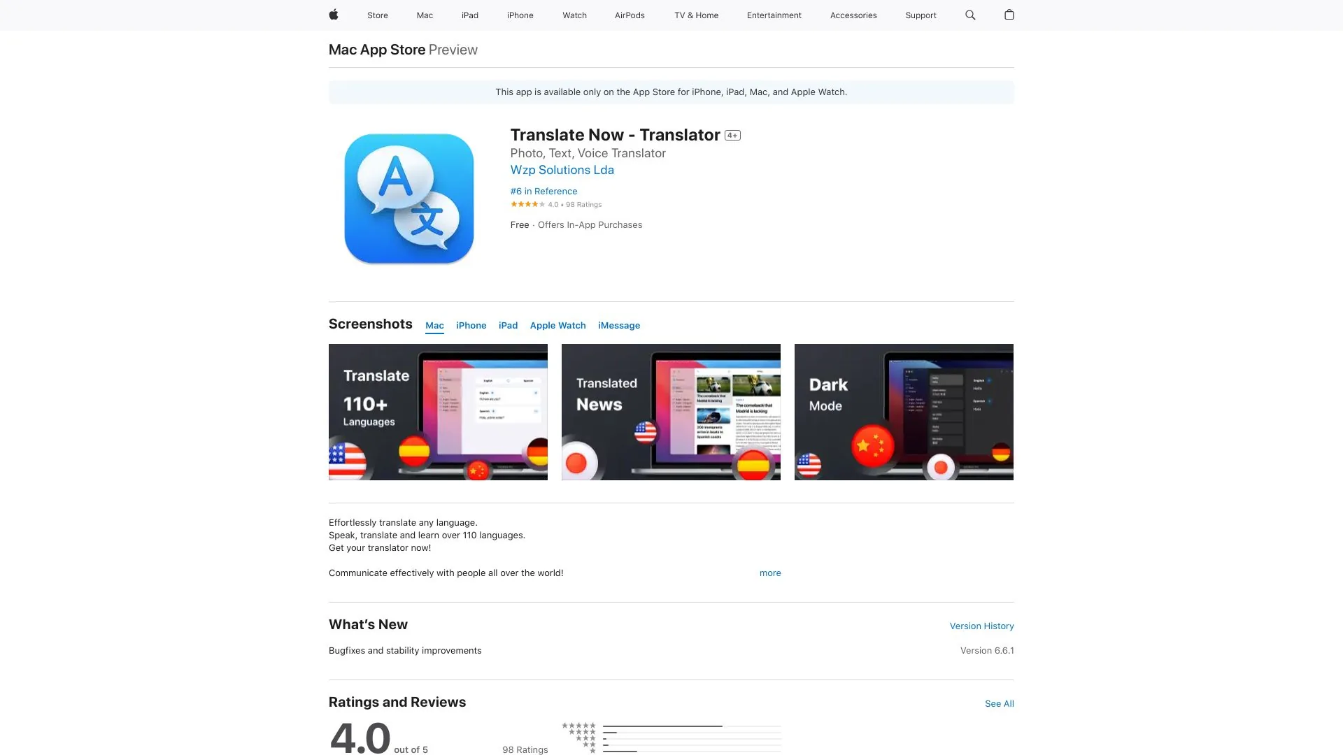 Translate & Pronounce screenshot