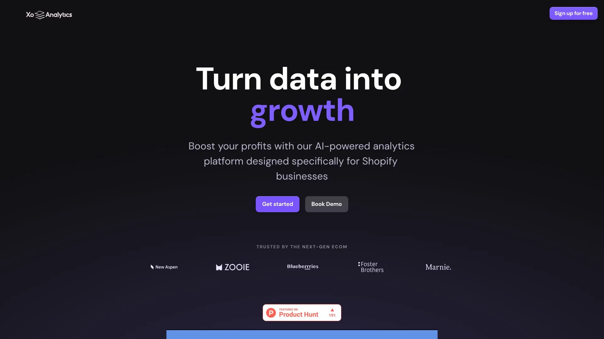 XO Analytics - AI-Powered E-commerce Data Analytics Platform screenshot