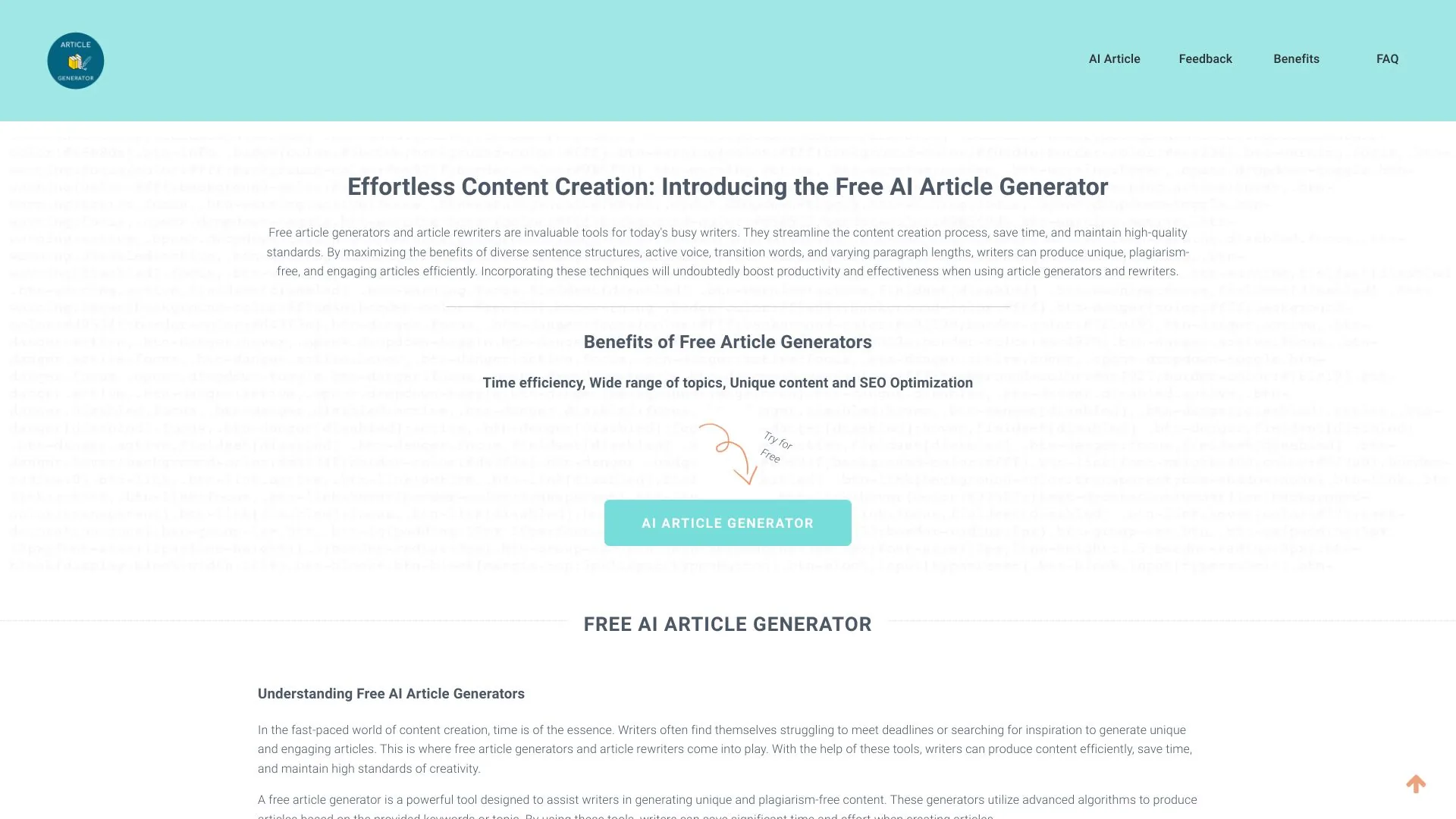 ArticleGenerator.online screenshot