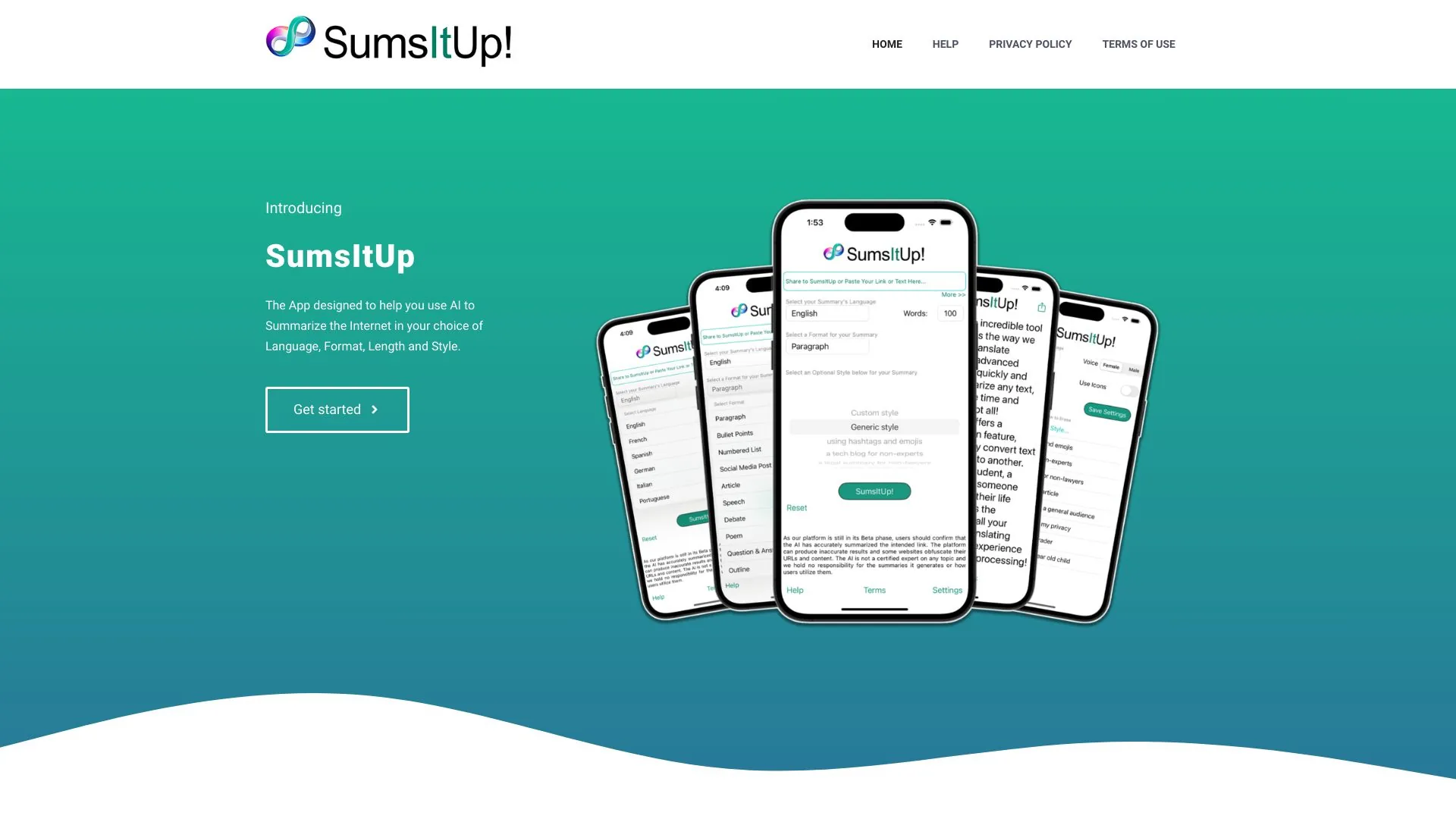 SumsItUp screenshot