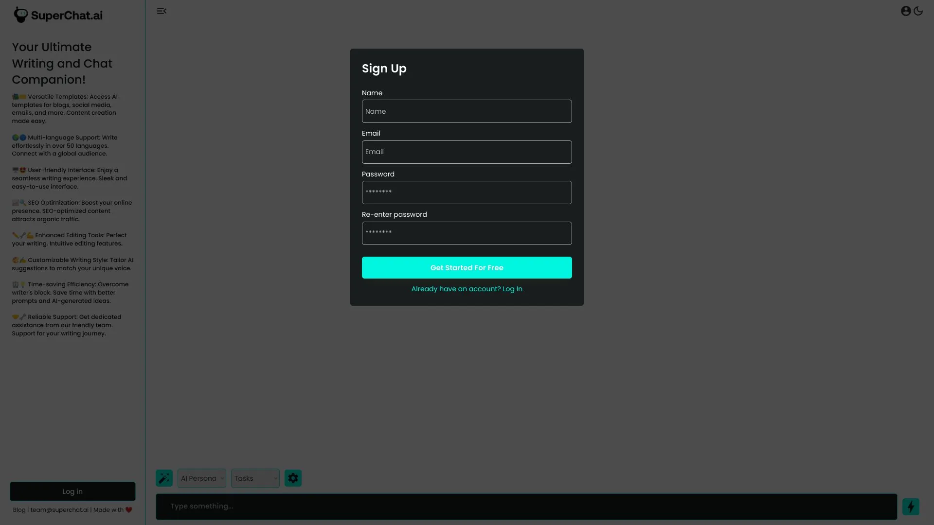 SuperChat.ai screenshot