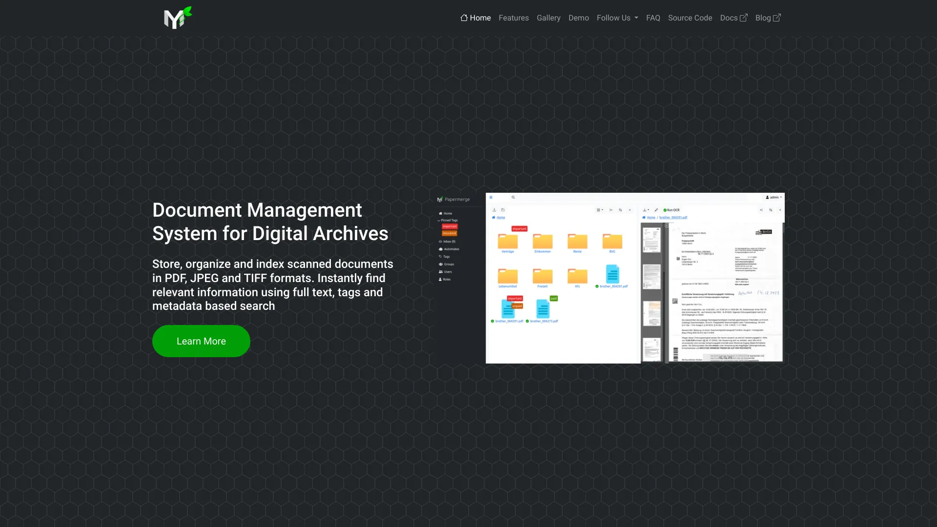 Papermerge DMS screenshot