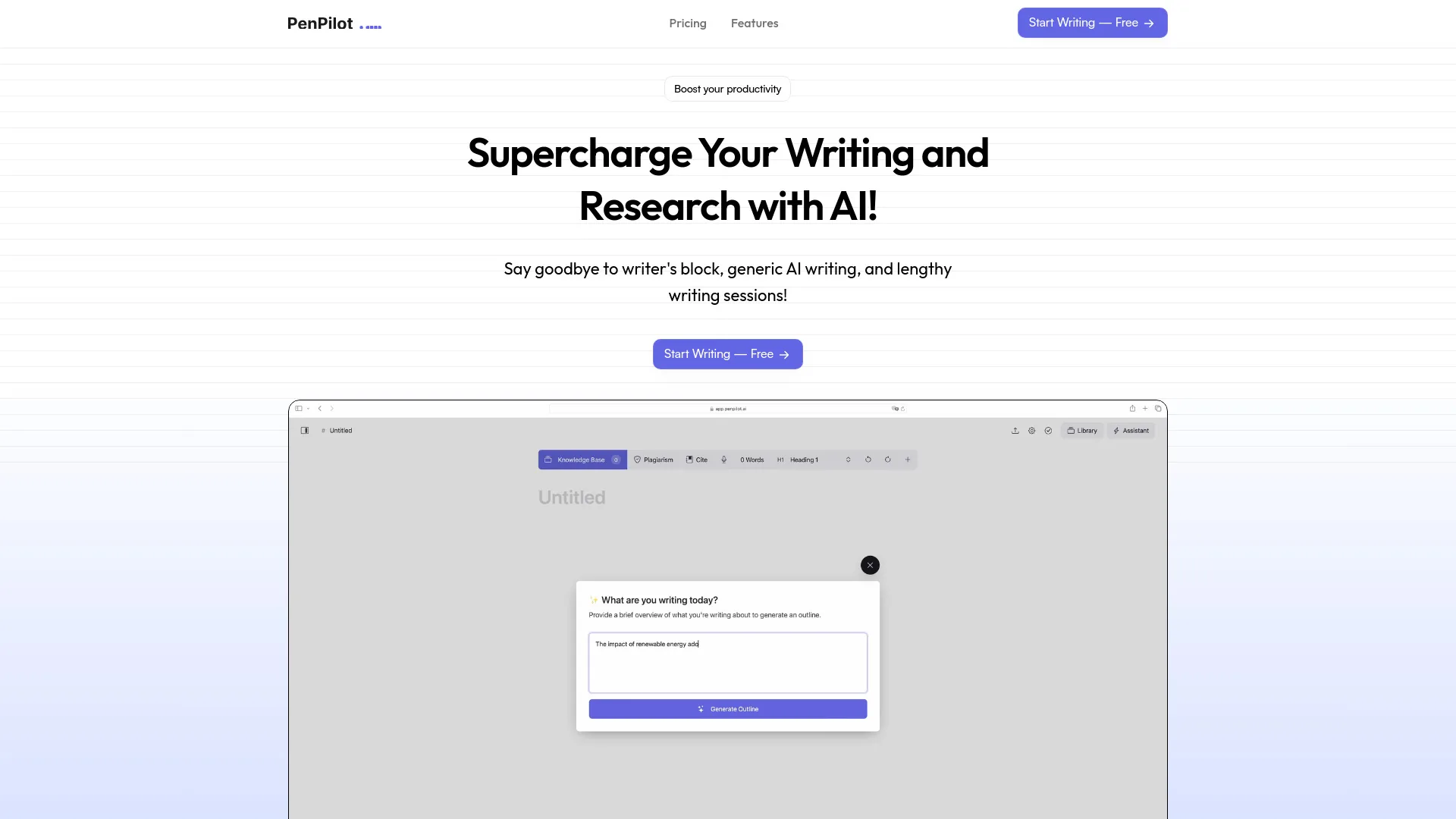 PenPilot AI screenshot