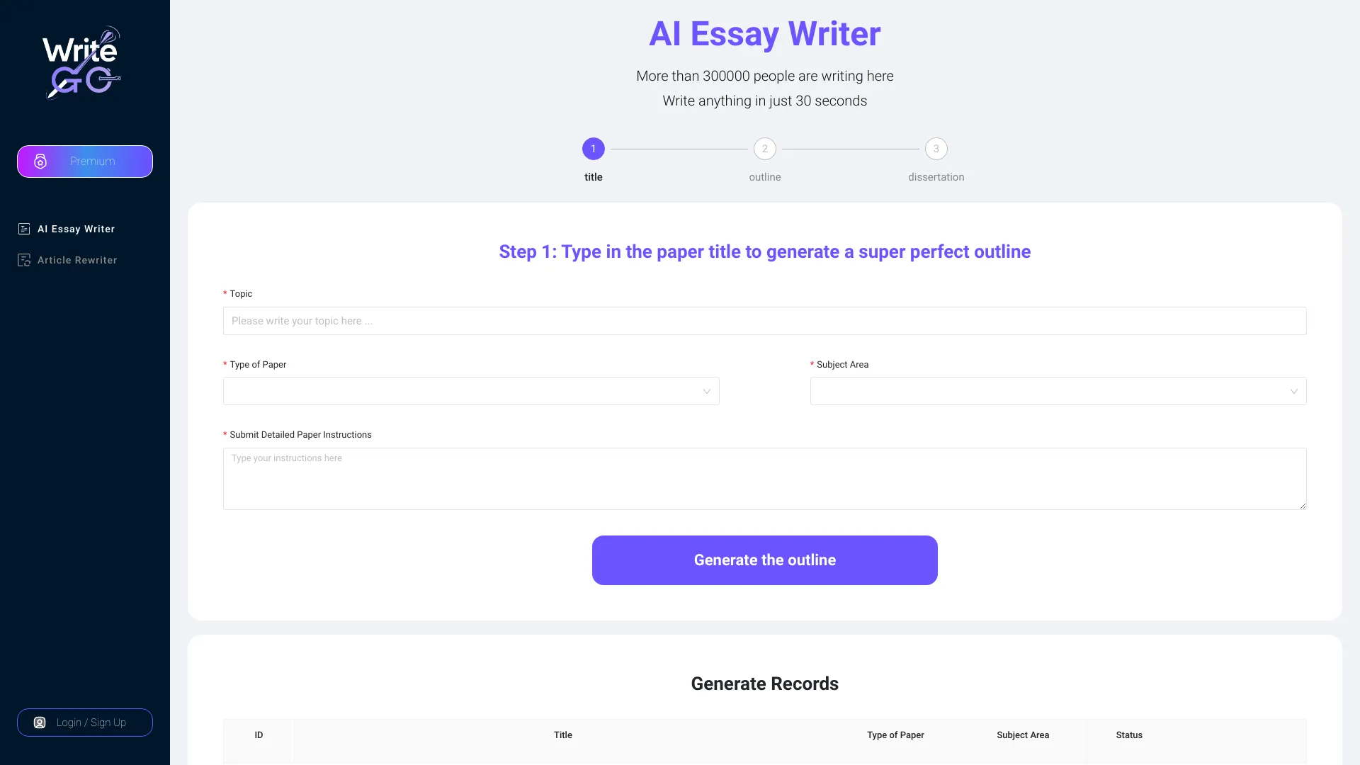 WriteGo.ai screenshot