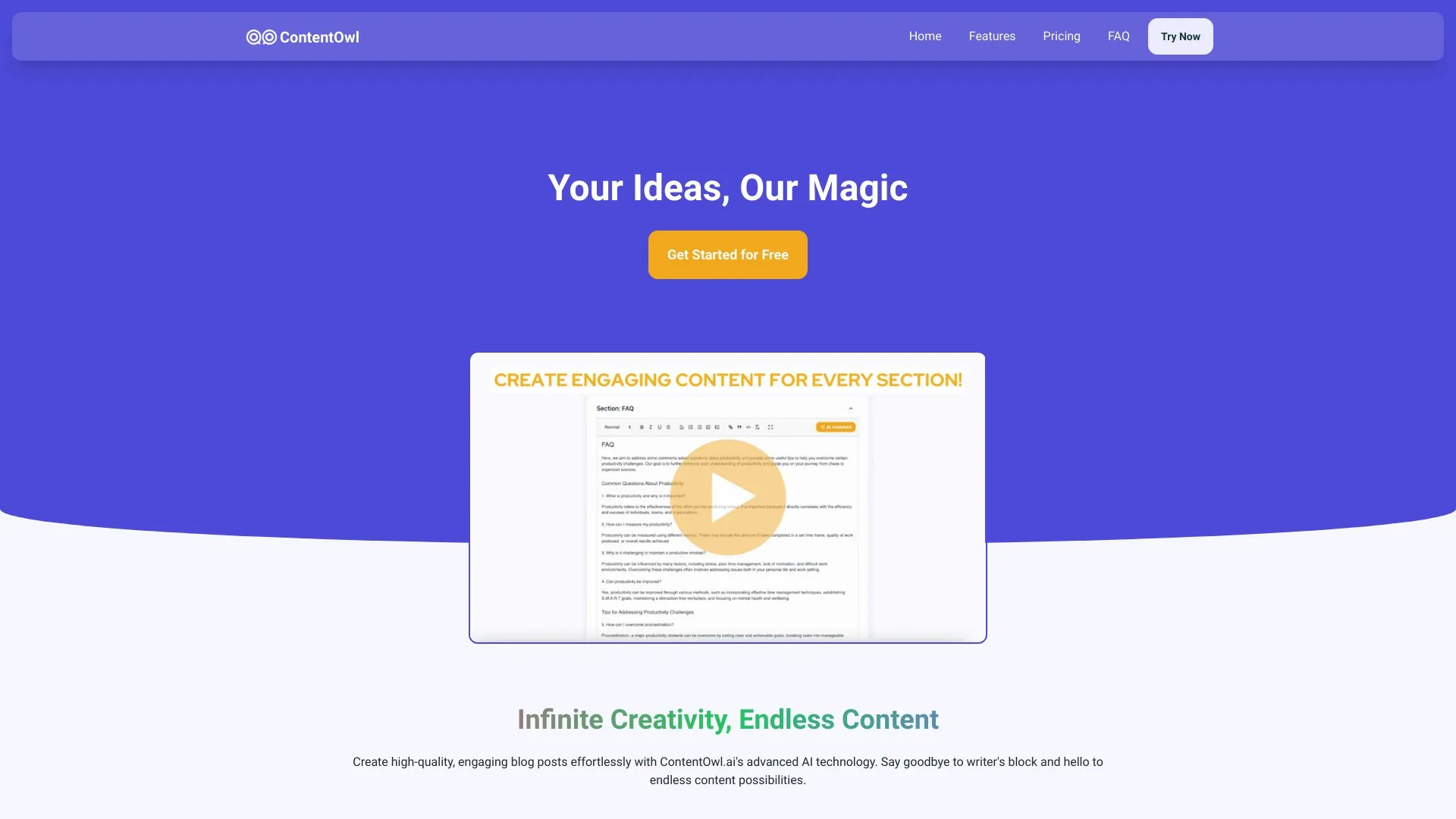 ContentOwl.ai screenshot