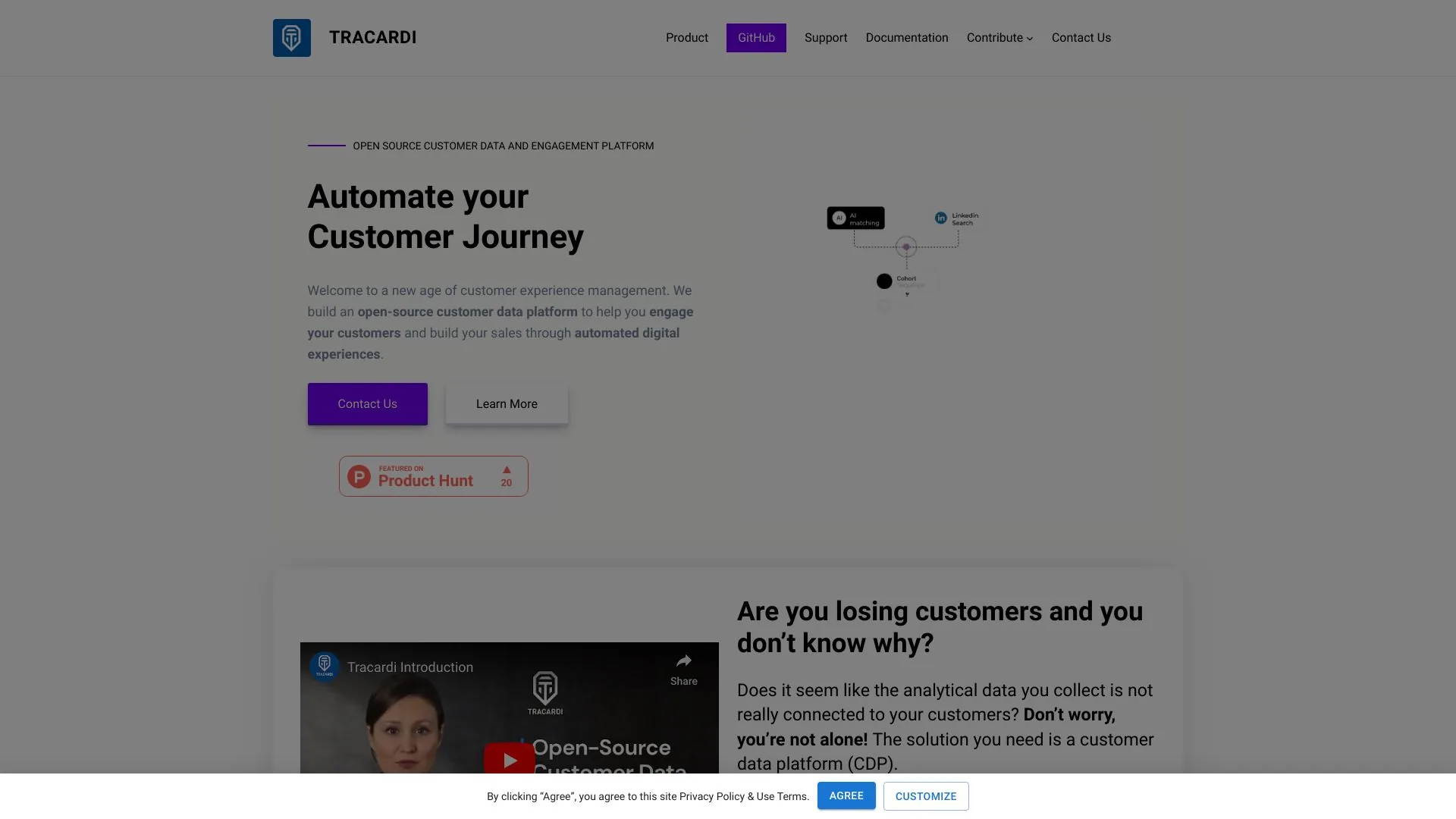 Tracardi screenshot