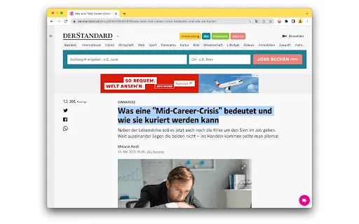 Austrian Text Rewriter screenshot