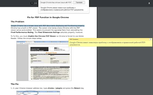 Translate Extension screenshot