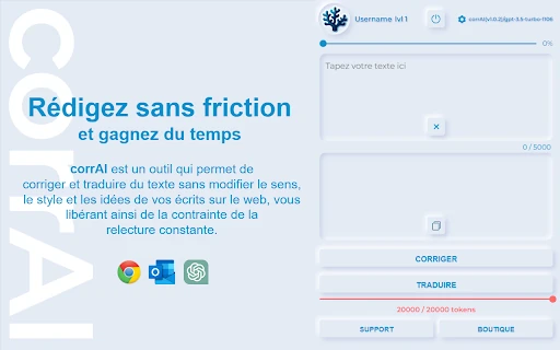 corrAI screenshot