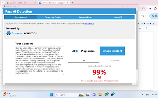 AI-Plag Scanner screenshot