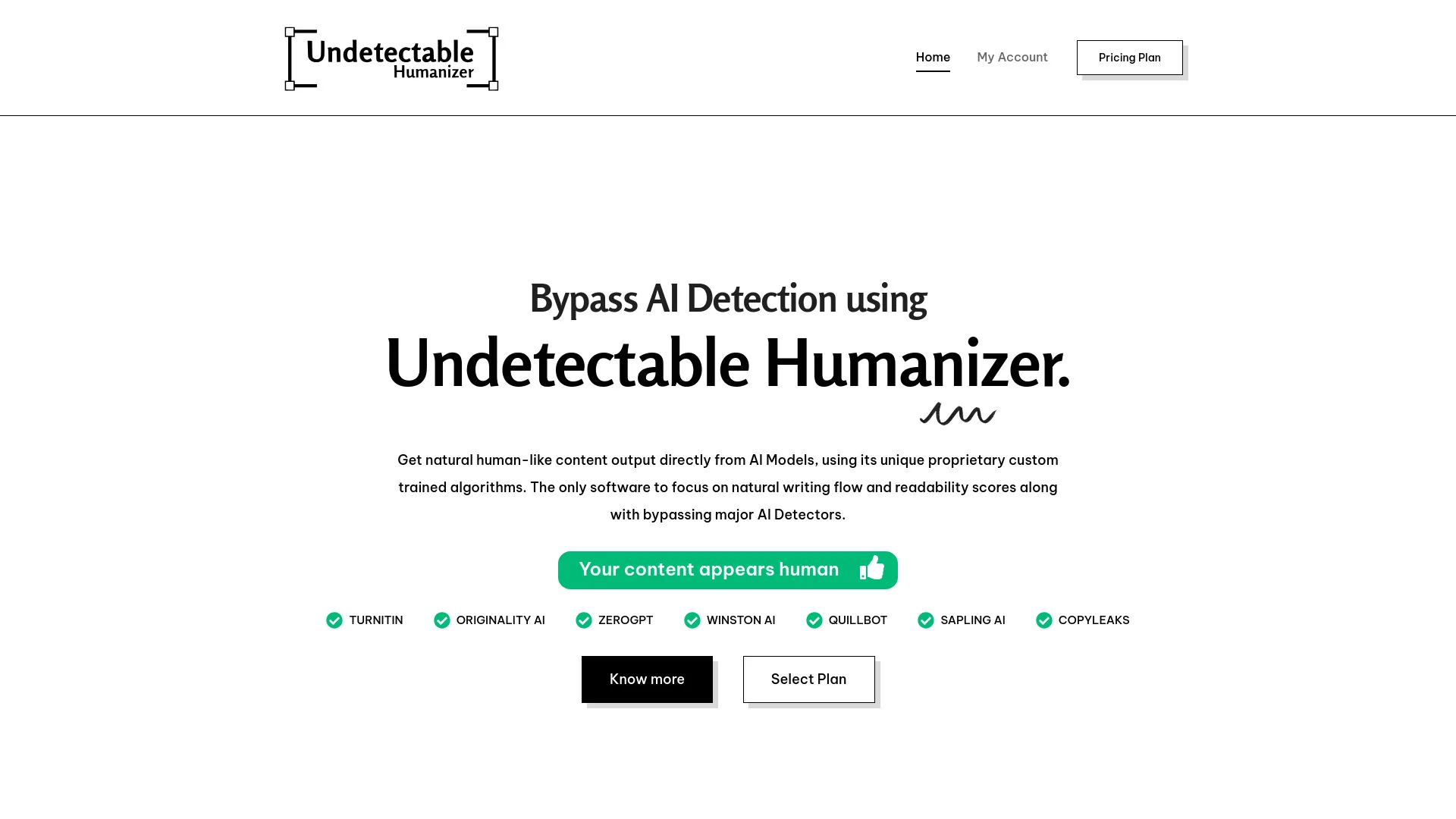 Undetectable Humanizer AI screenshot