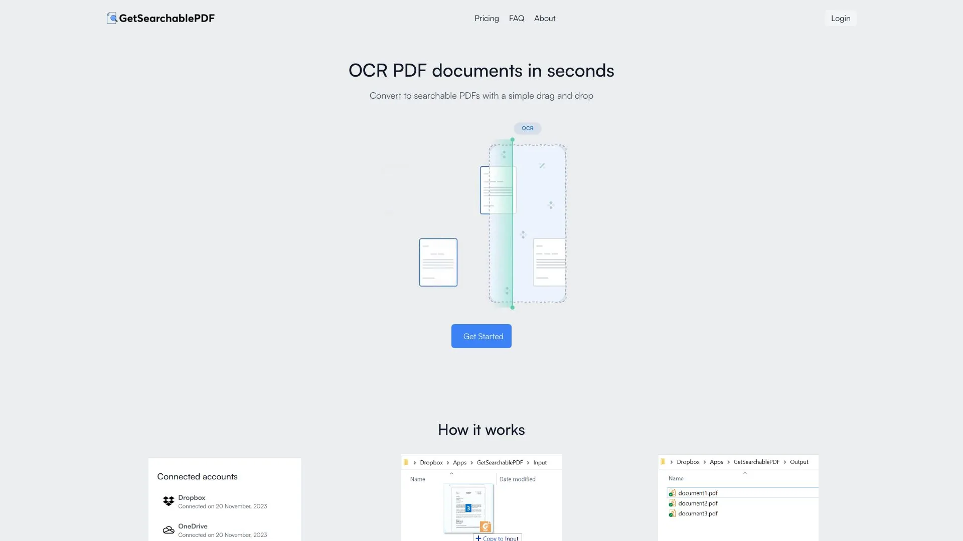 GetSearchablePDF screenshot