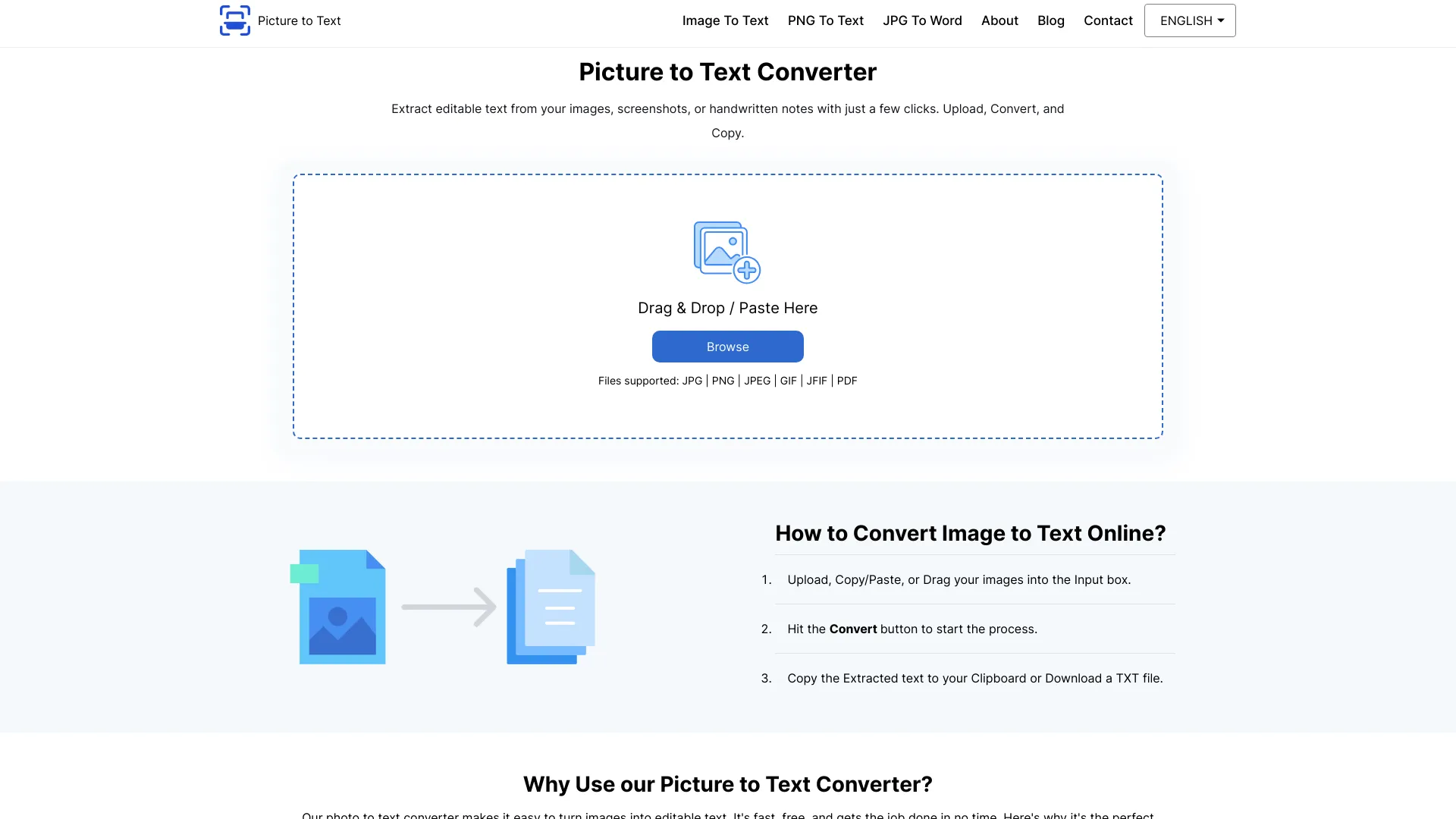Picture to Text Converter screenshot