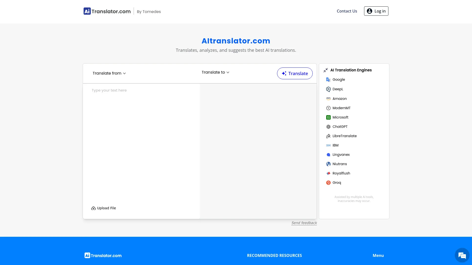 AITranslator.com screenshot