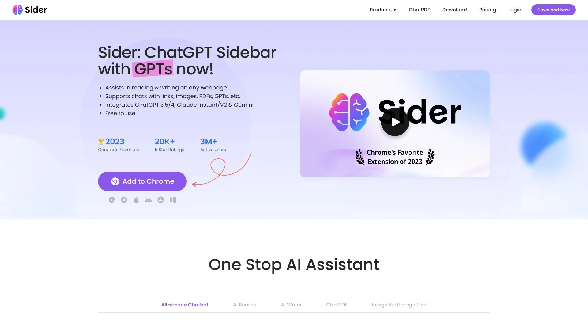 Sider screenshot