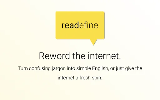 Readefine screenshot