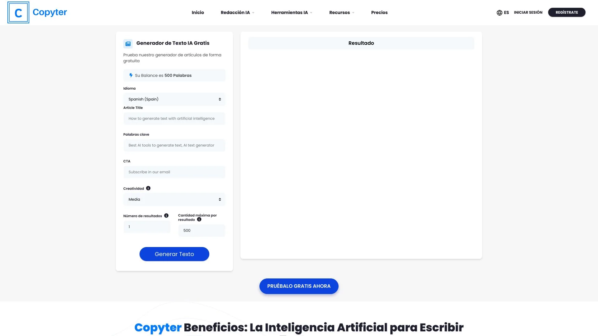 Copyter screenshot