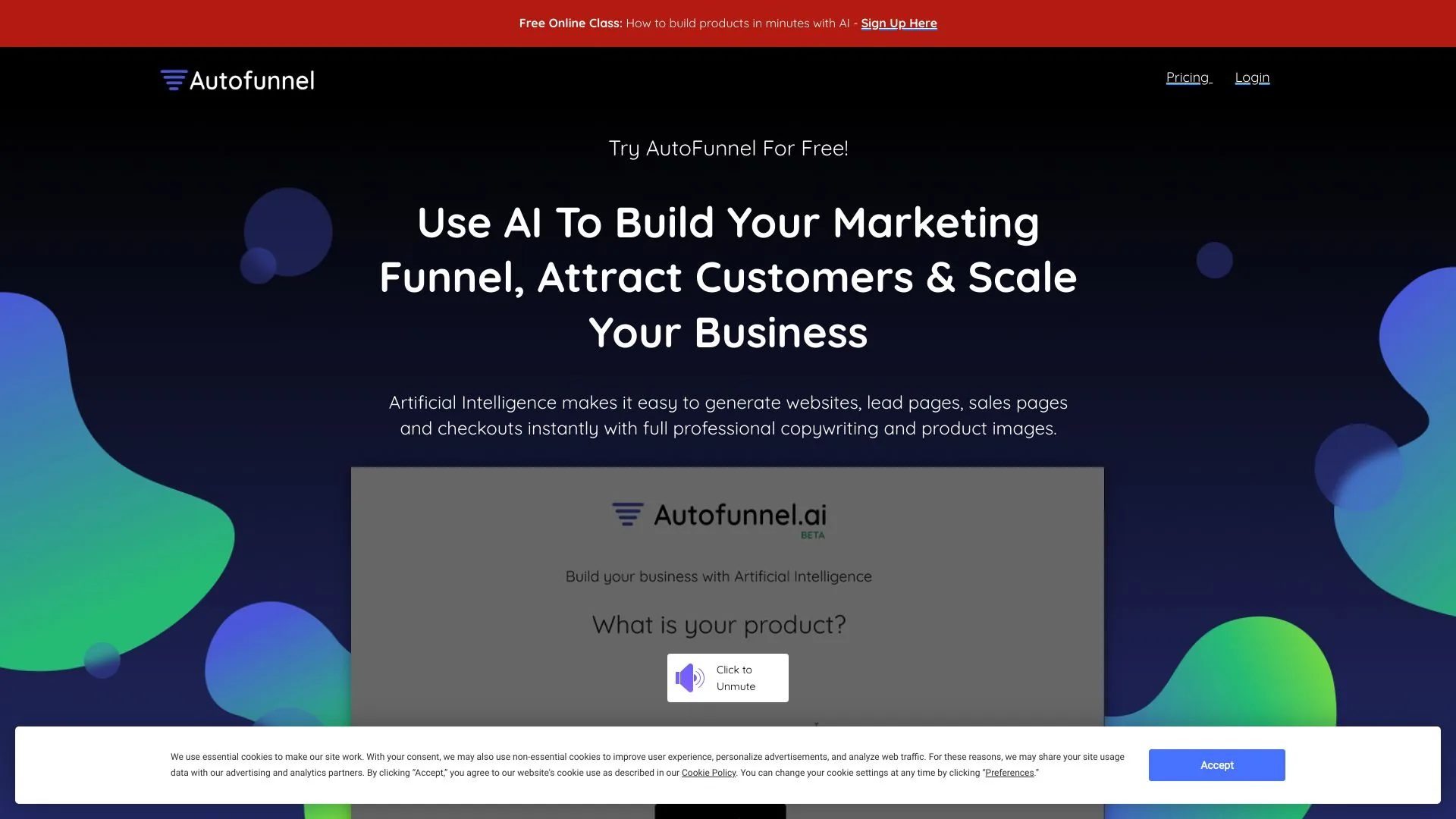 AutoFunnel screenshot