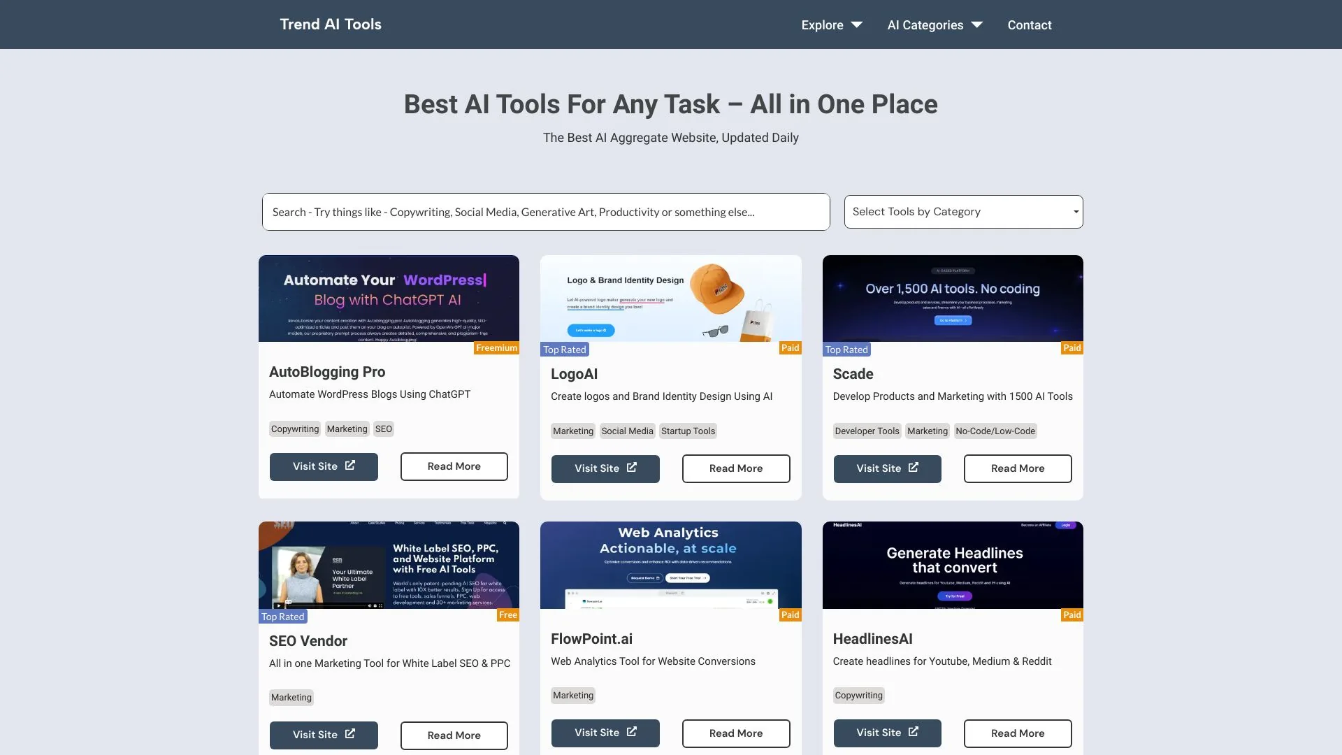 Trend AI Tools screenshot