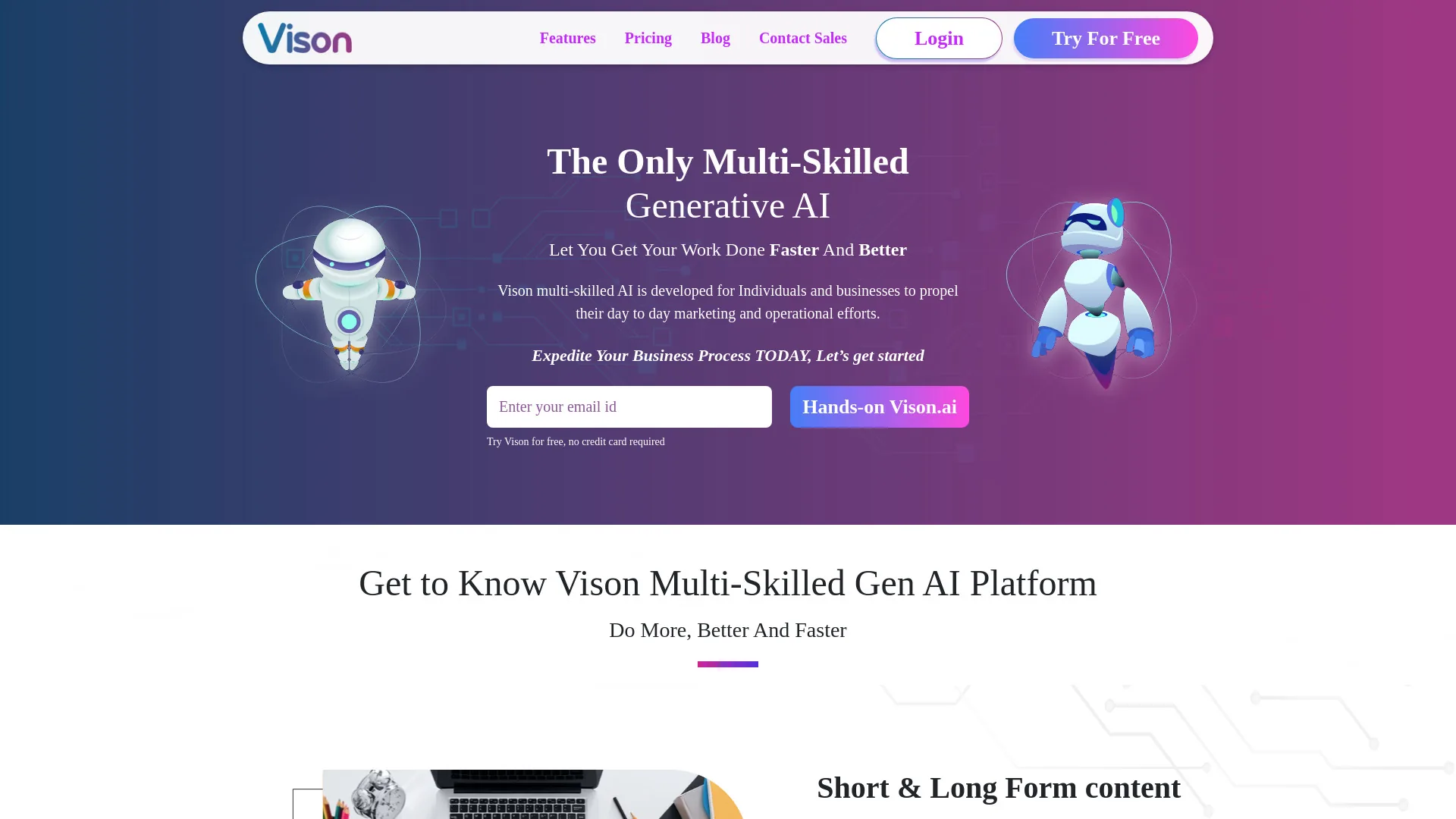 Vison.ai screenshot