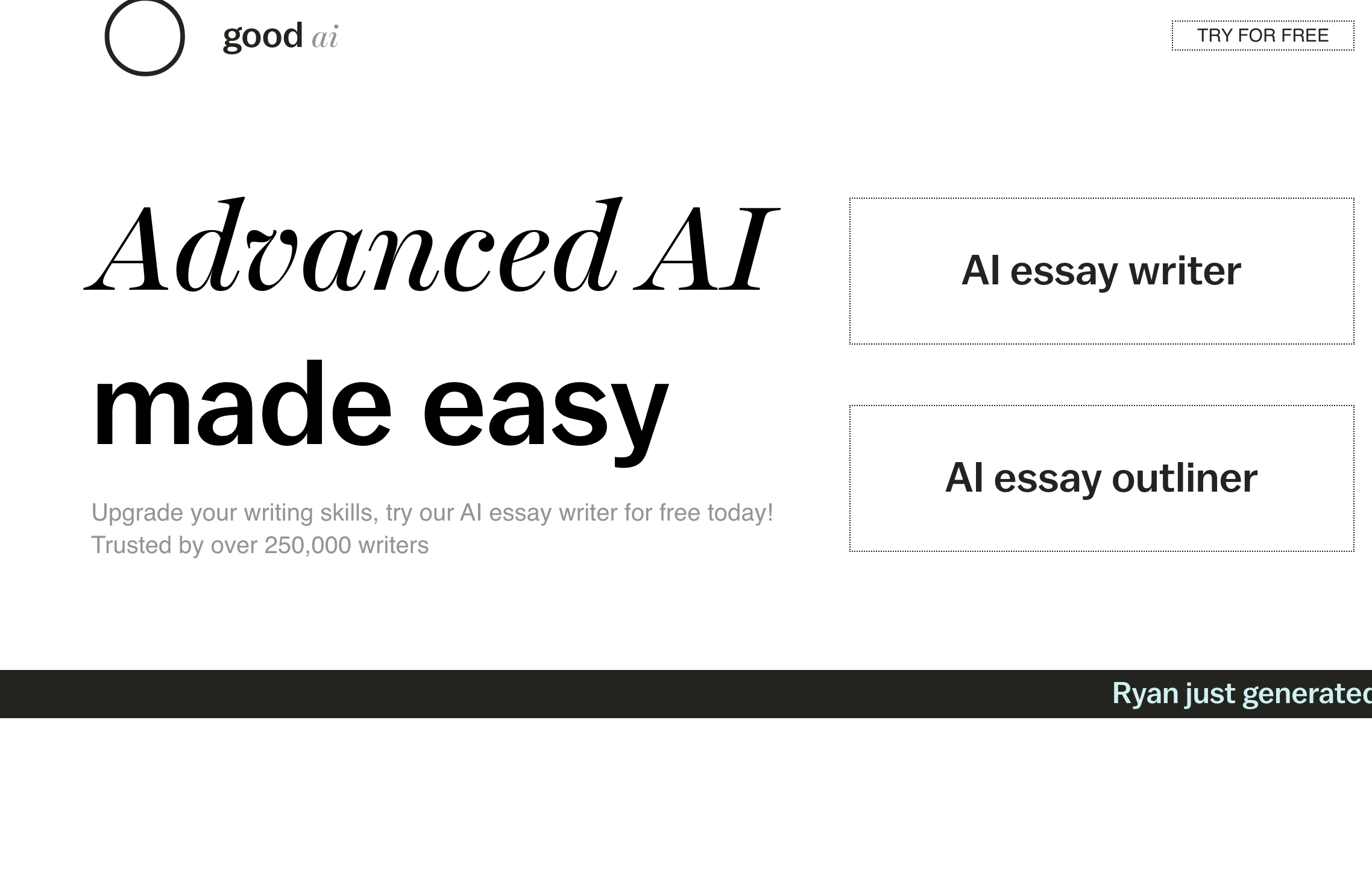 Good AI Writing screenshot