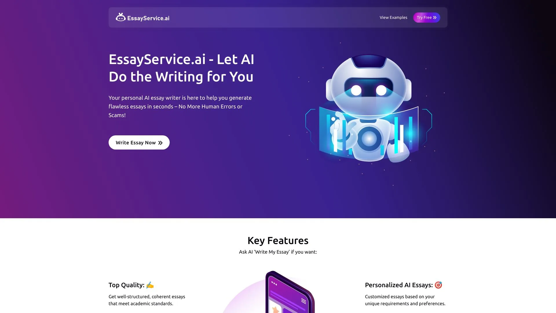 EssayService.ai screenshot