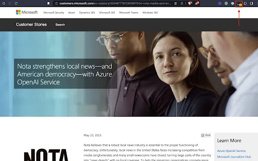 Nota screenshot