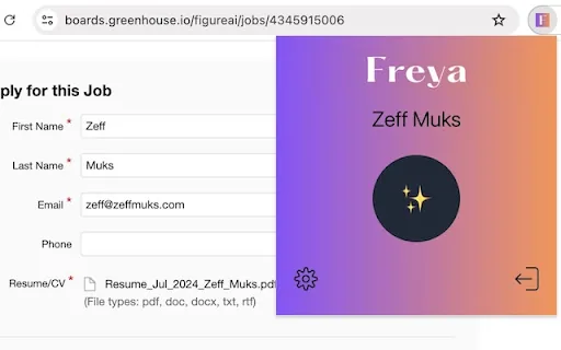 Freya Form Filler AI screenshot