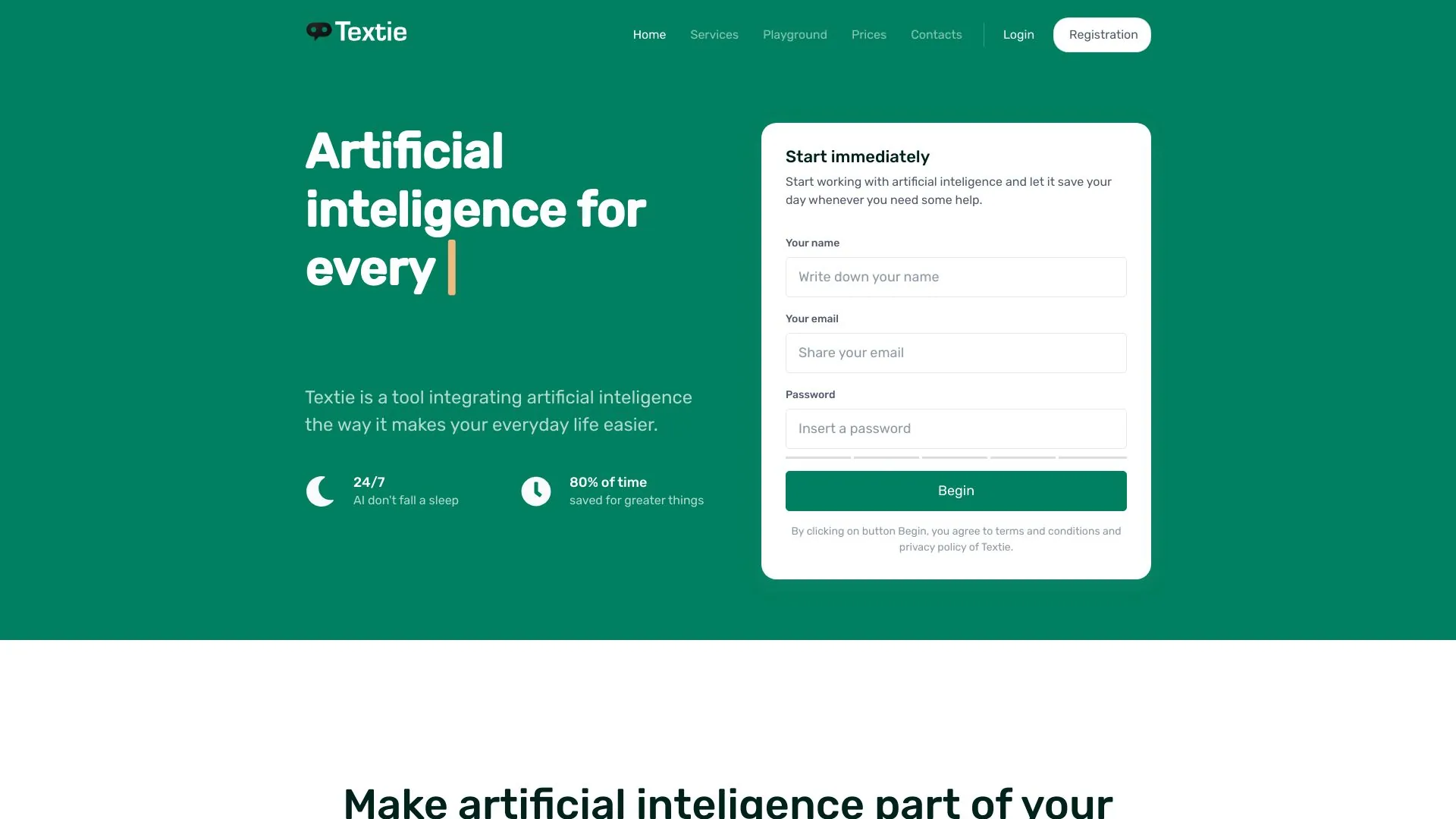 Textie screenshot
