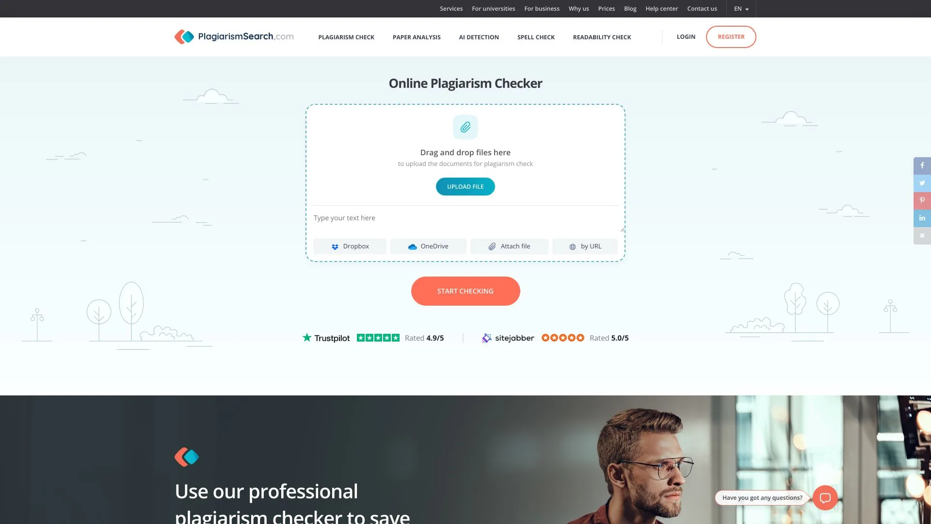 PlagiarismSearch screenshot
