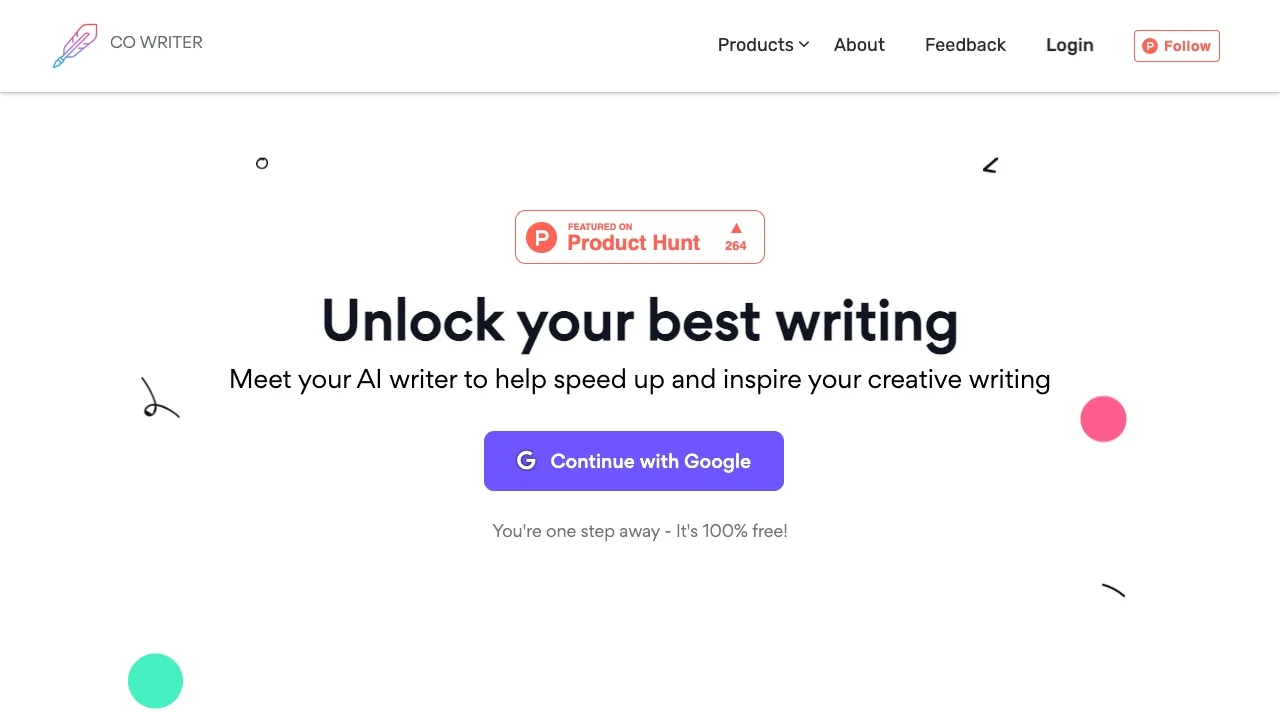 Co Writer - Your Creative Writing AI Platform screenshot