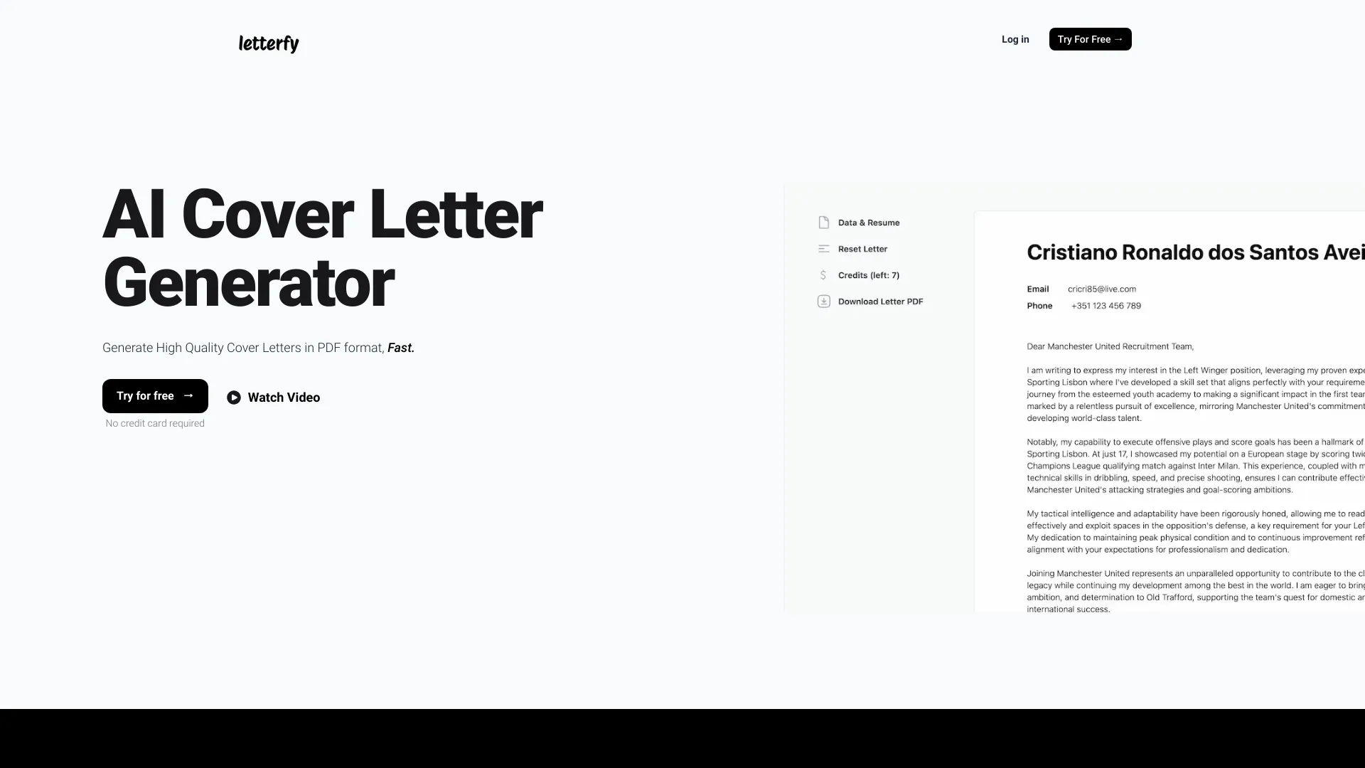 Letterfy screenshot