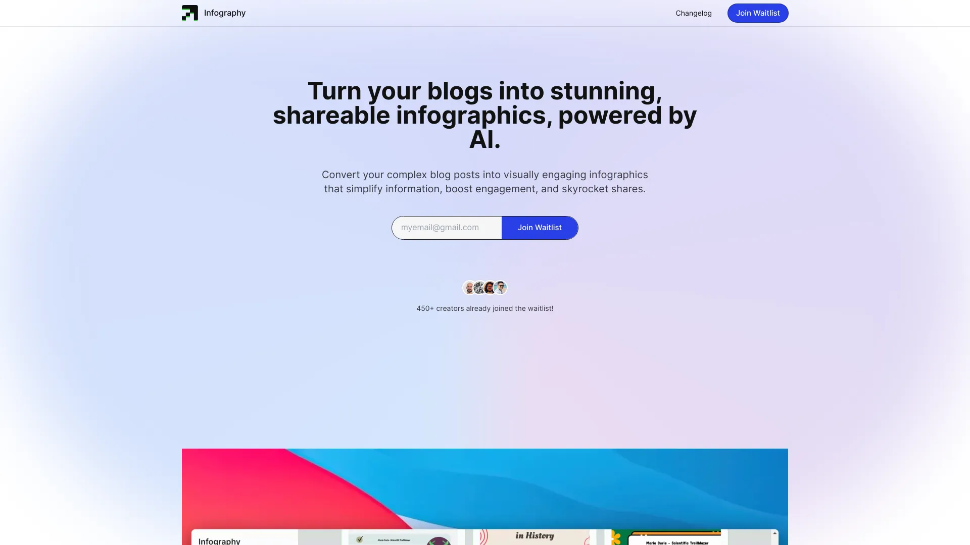 Infography screenshot