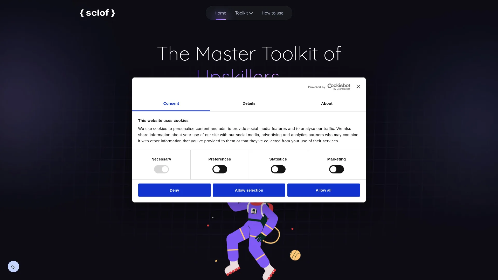 Sclof screenshot