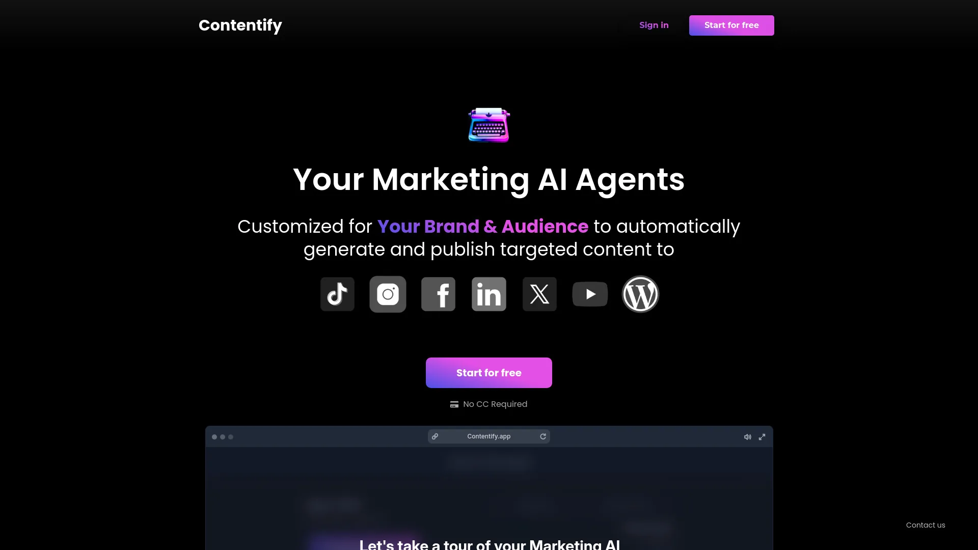 Contentify AI screenshot