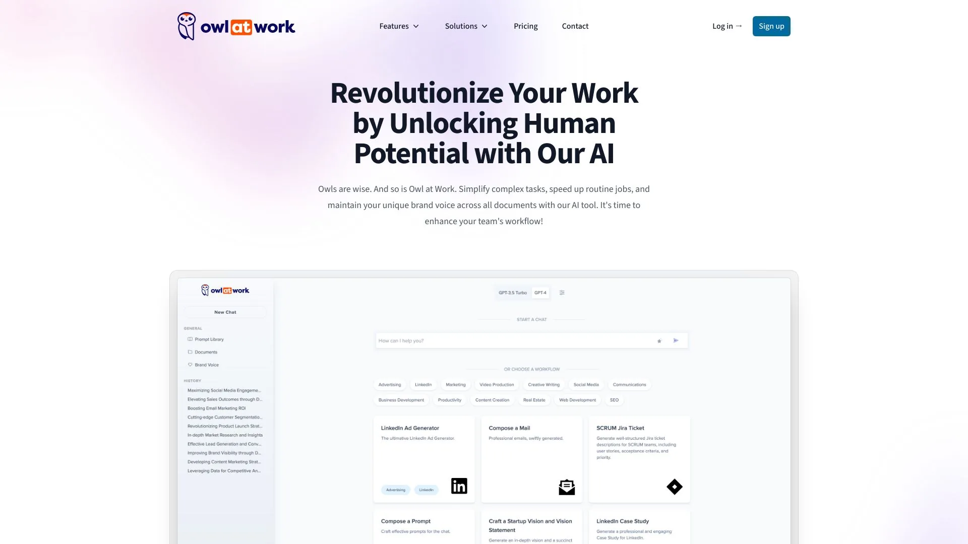 Owl at Work screenshot