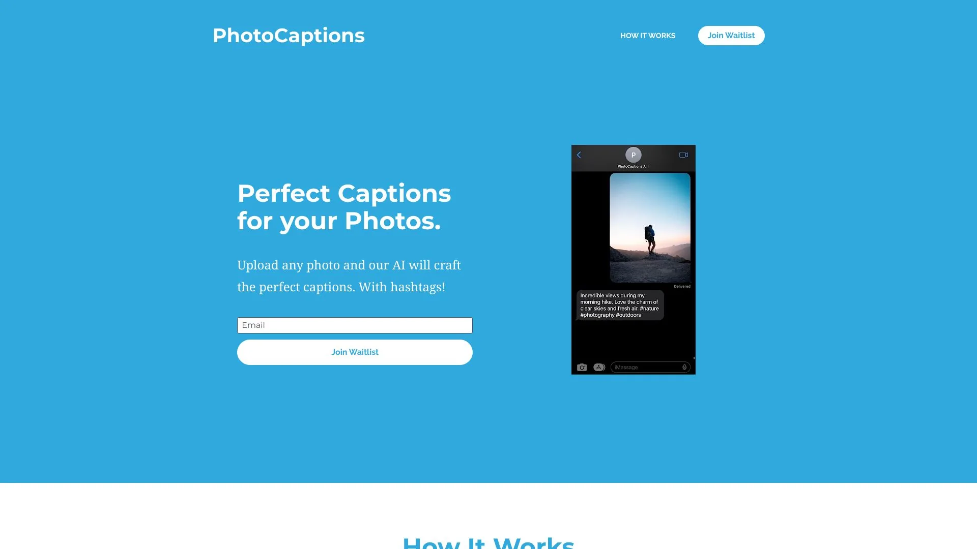 Photo Captions screenshot