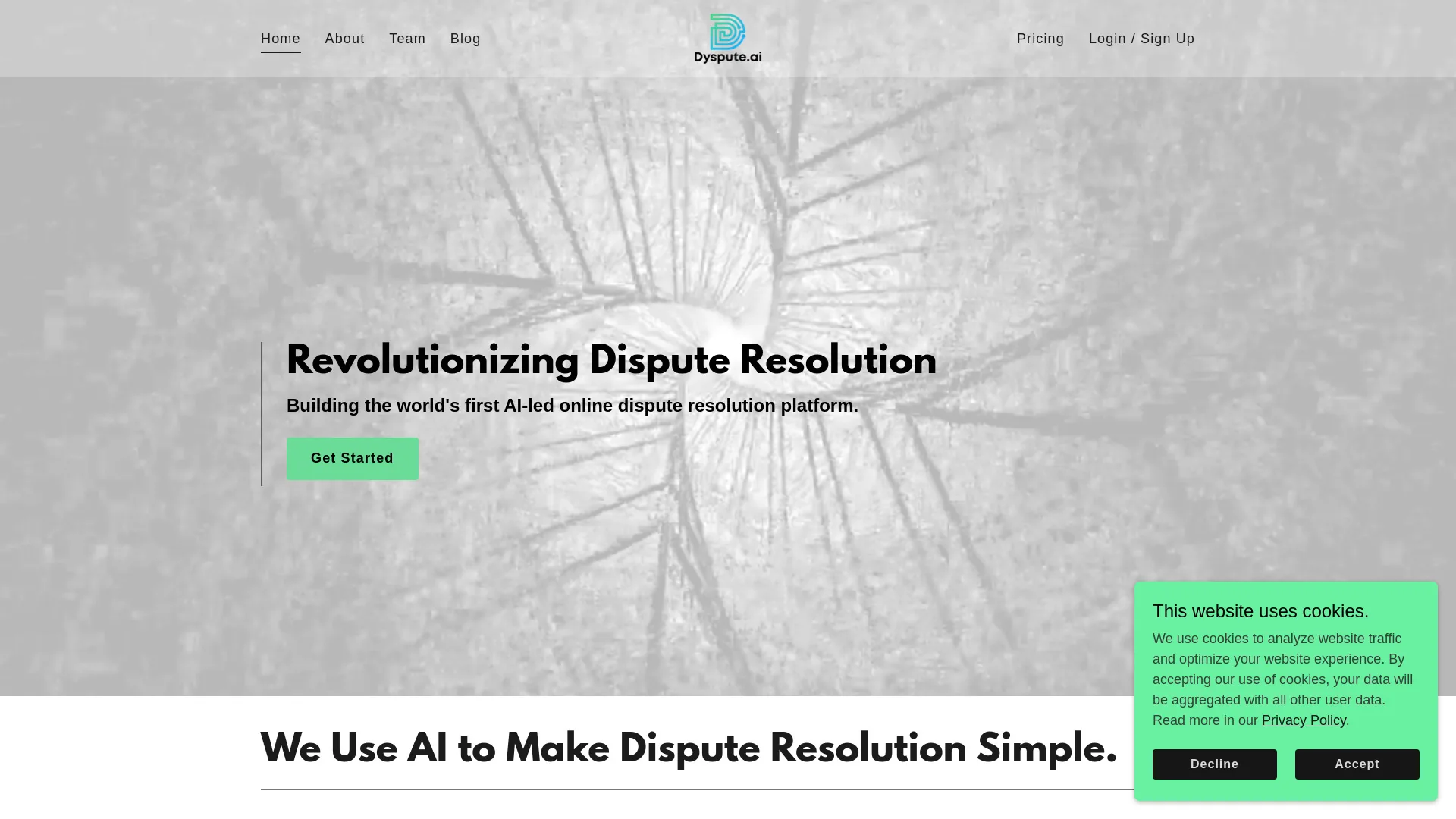 Dyspute.ai screenshot