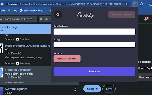 AI Cover Letter Generator screenshot
